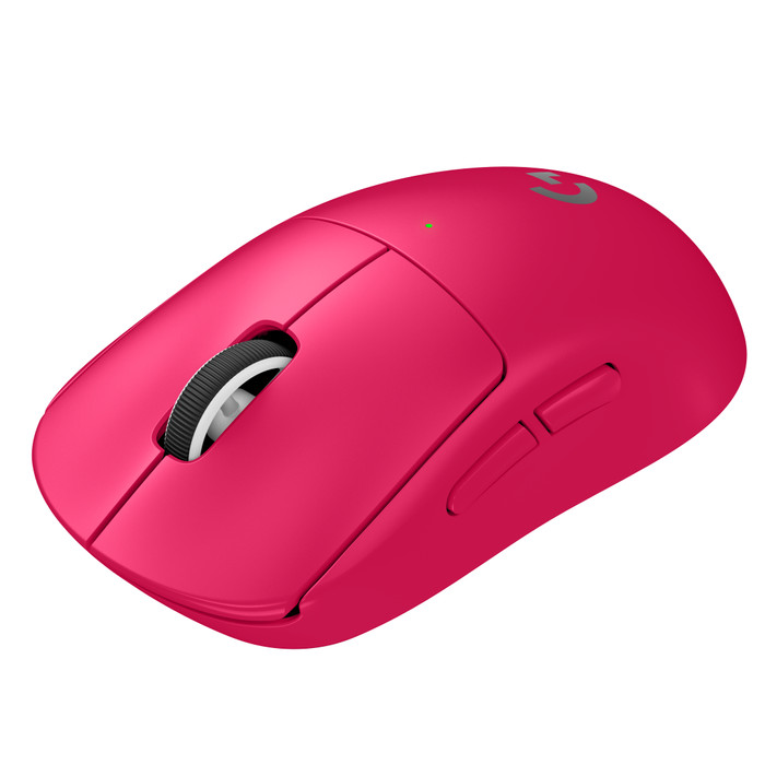 Logitech G PRO X Superlight 2 Lightspeed Kabellose Gaming-Maus Magenta rechte seite