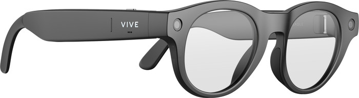 HTC VIVE Eagle AI Glasses Photochromic Round Black left side