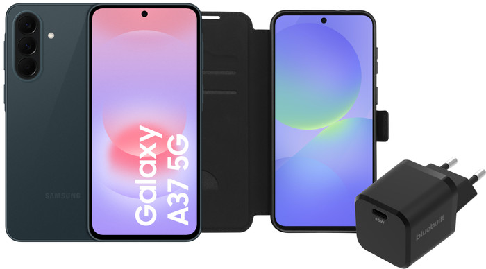 Samsung Galaxy A37 256GB Dunkelgrün 5G + Basis-Zubehörset Main Image