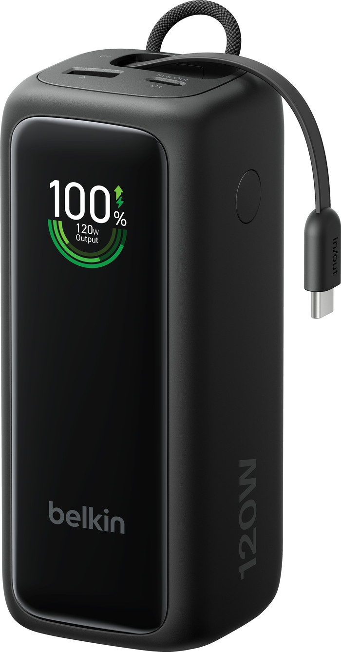 Belkin Powerbank 22.000 mAh mit Schnellladefunktion 120 Watt Schwarz Main Image