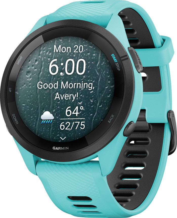 Garmin Forerunner 265 Blue right side