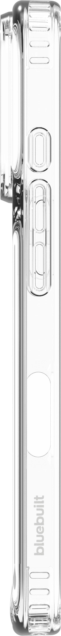 BlueBuilt Protective Backcover mit MagSafe iPhone 17 Pro Transparent + iPhone 17 Pro Panzerglas linke seite