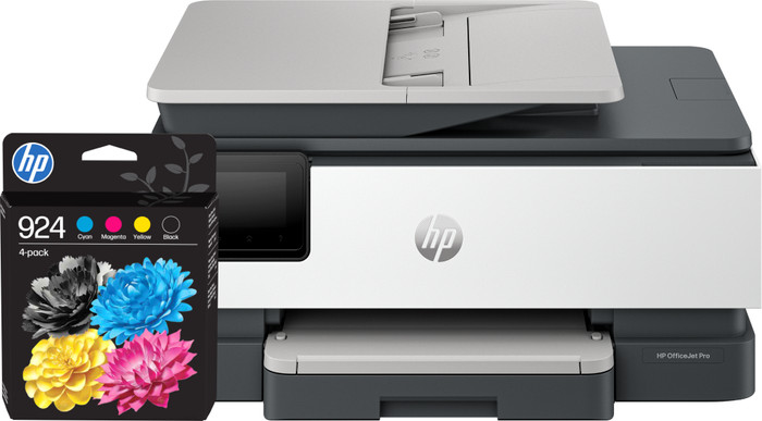 HP OfficeJet Pro 8124e + 1 Set Extra Cartridges Main Image