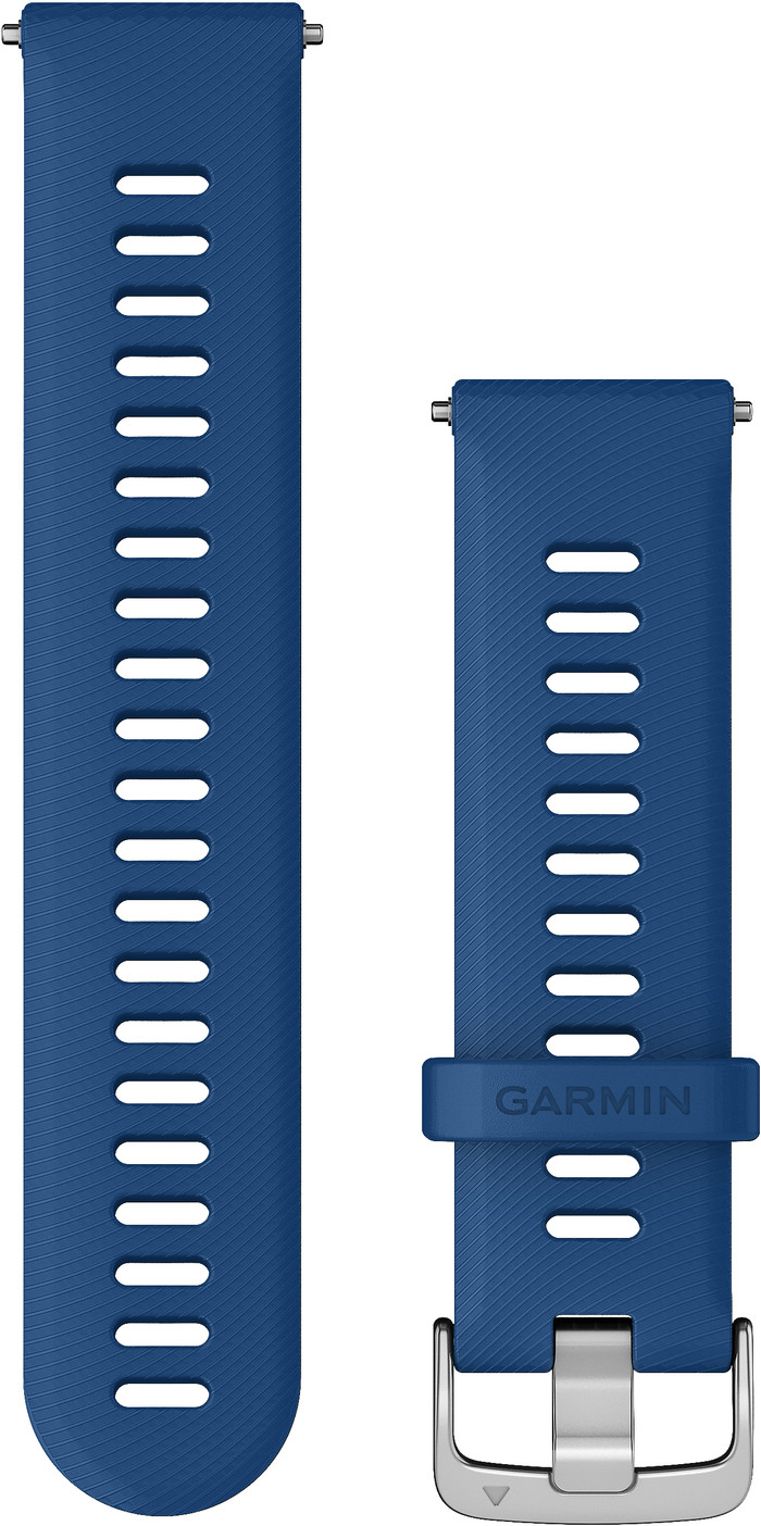 Garmin Silikonarmband Blau/Silber 22 mm Main Image
