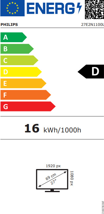 Philips 27E2N1100L/00 energielabel