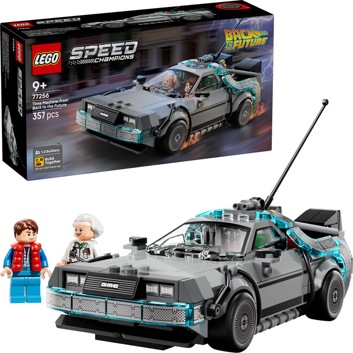 LEGO Speed Champions Zeitmaschine aus Zurück in die Zukunft 77256 rechte seite