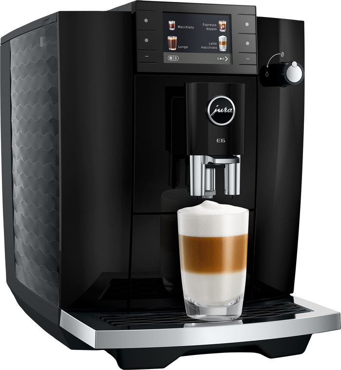JURA E6 Piano Black (ED) left side