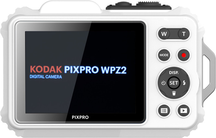 Kodak Pixpro WPZ2 Unterwasserkamera Weiß rückseite