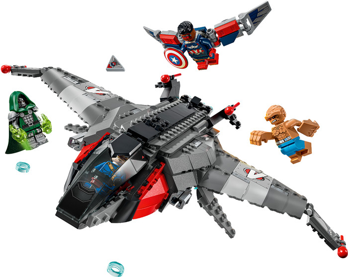 LEGO Marvel Avengers: Doomsday Quinjet 76347 produkt in gebrauch