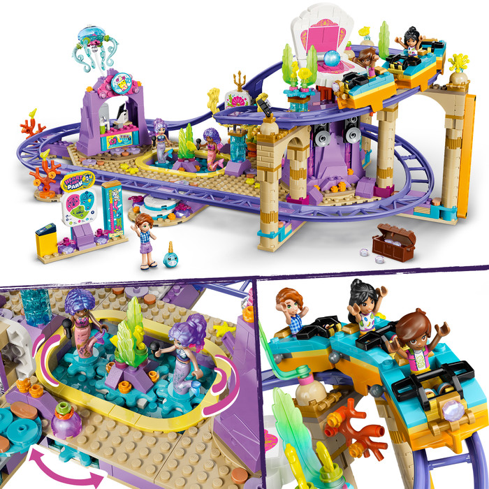 LEGO Friends Mermaid Roller Coaster Ride 42703 product in use
