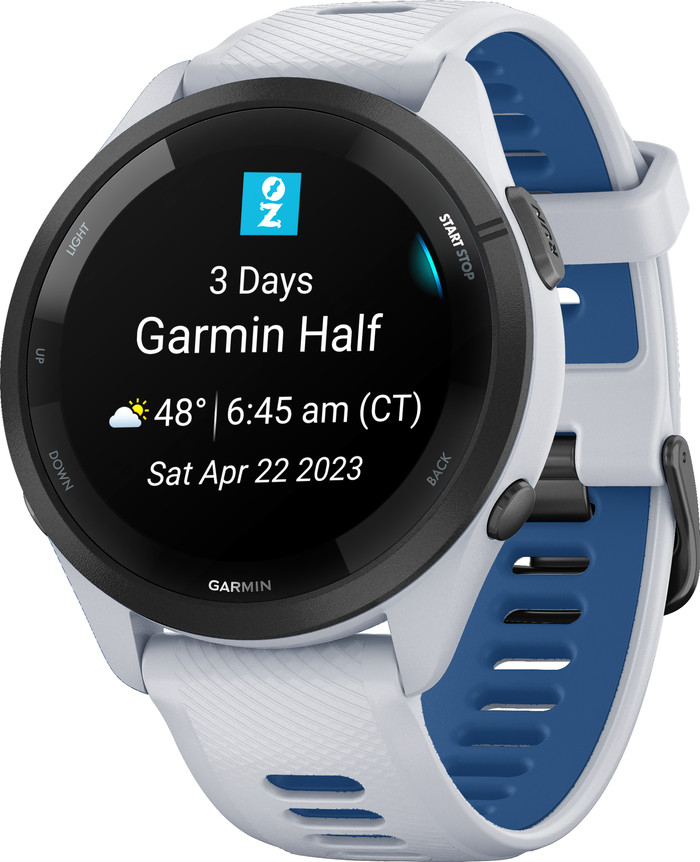 Garmin Forerunner 265 White right side