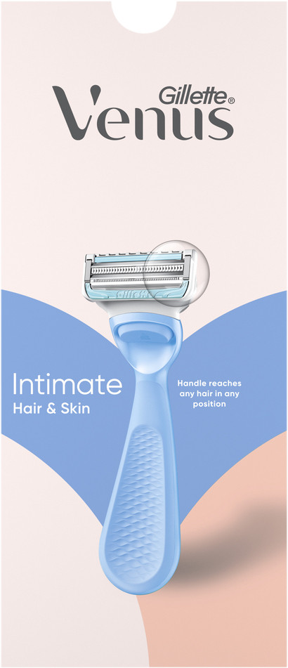 Gillette Venus Intimate + 5 Replacement Blades packaging