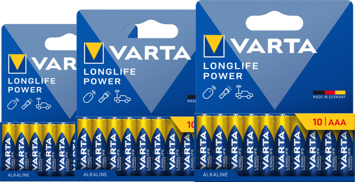 Varta Longlife Power AAA Pack 30 Stück Main Image