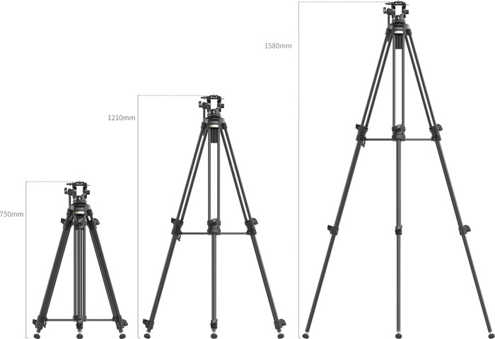 SmallRig AD-50 Video Tripod Kit detail