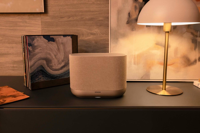 Denon Home 400 Silver product in use