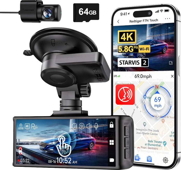 Redtiger F7NT 4K Touchscreen WiFi GPS 2CH 64GB visual supplier