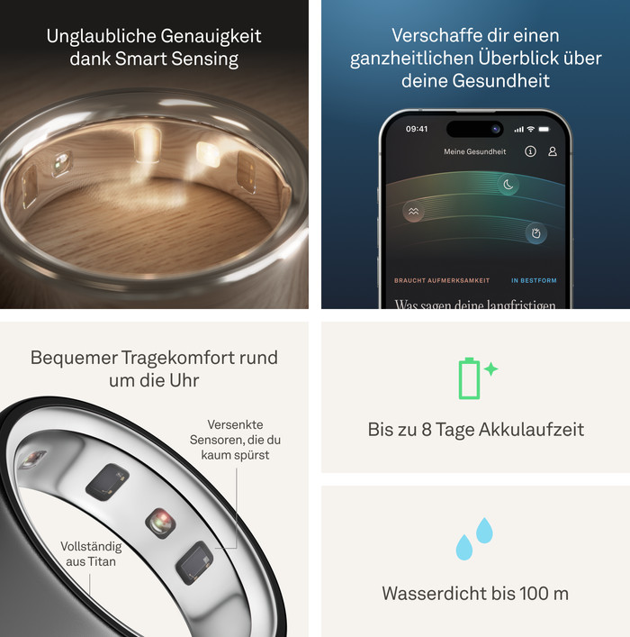 Oura Ring 4 Größe 11 Grau visueller lieferant