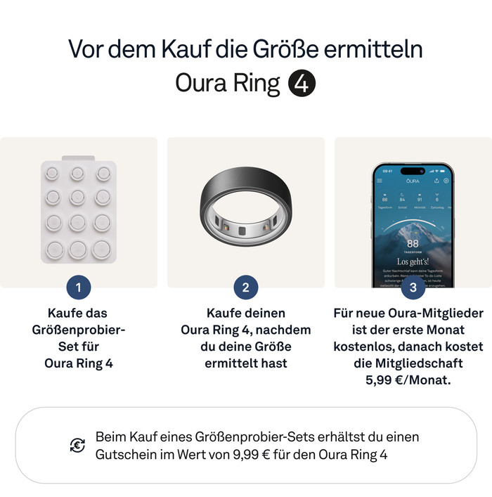 Oura Ring 4 Größe 11 Grau visueller lieferant