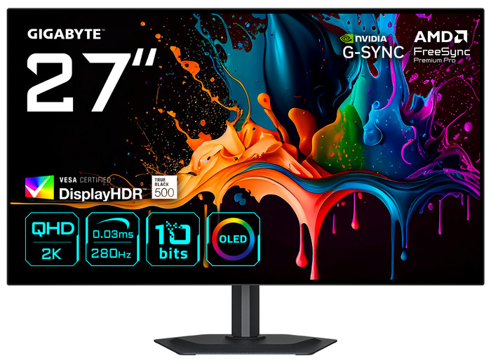 GIGABYTE MO27Q28G WOLED vorne