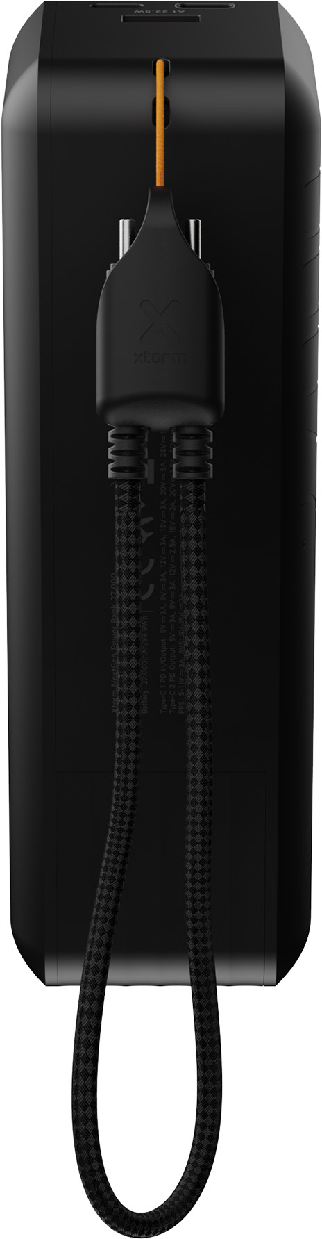 Xtorm NextGen 140 W Powerbank 27.000 mAh Schwarz unten
