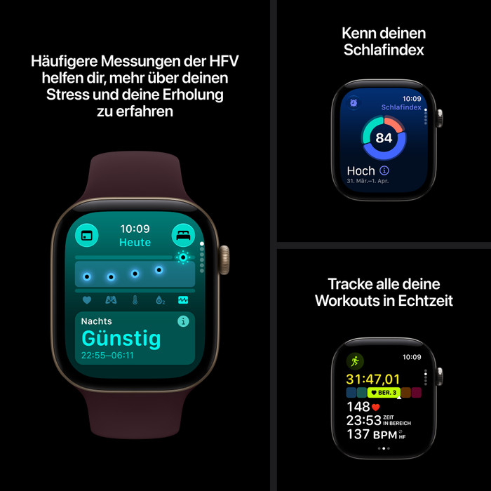 Apple Watch Series 12 Cellular 46 mm Grau Sportarmband S/M visueller lieferant