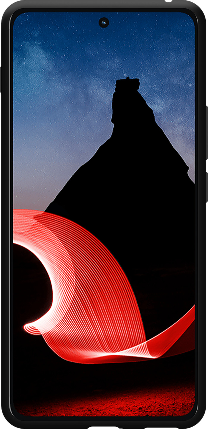 Just in Case Soft Design Motorola ThinkPhone Backcover Schwarz vorne