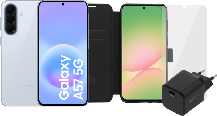 Samsung Galaxy A57 256GB Hellblau 5G + Komplettes Zubehörset Main Image