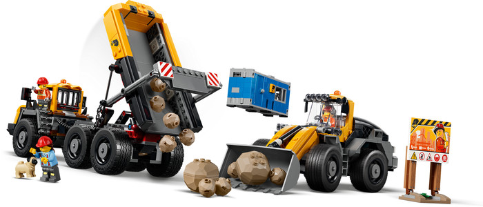 LEGO City Kipplaster und Schaufellader 60494 detail