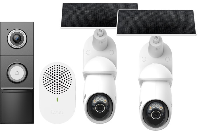 TP-Link Tapo C660 Solar Kit Duo Pack + D235 Smart Battery & Wired Doorbell Main Image