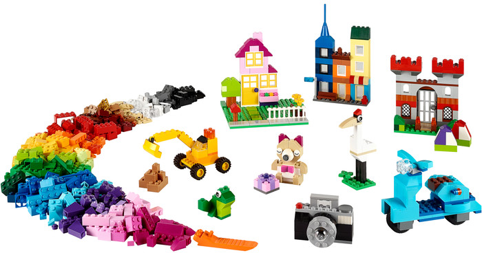 LEGO Classic Große Bausteine-Box 10698 produkt in gebrauch