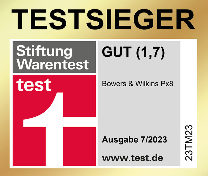 Bowers & Wilkins Px8 Braun produkt in gebrauch