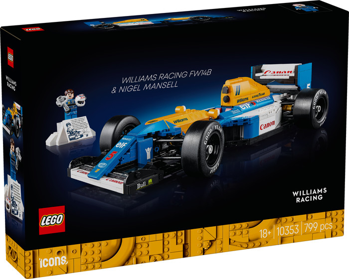 LEGO Icons Williams Racing FW14B mit Nigel Mansell 10353 verpackung