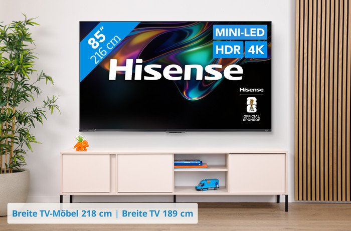 Hisense RGB Mini-LED 85 Zoll UR8S (2026) visuelles Coolblue 1
