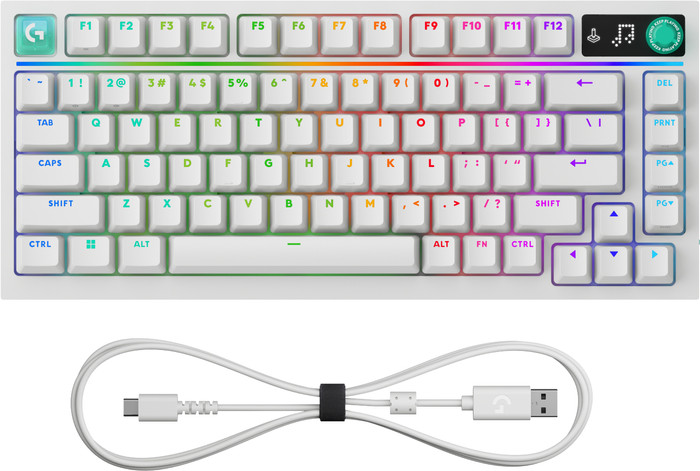 Logitech G316 X 75 Gaming-Tastatur Weiß Qwertz zubehör