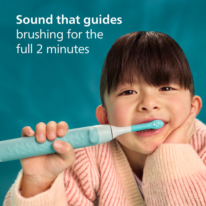Philips Sonicare For Kids 3+ HX6500/33 Blau produkt in gebrauch