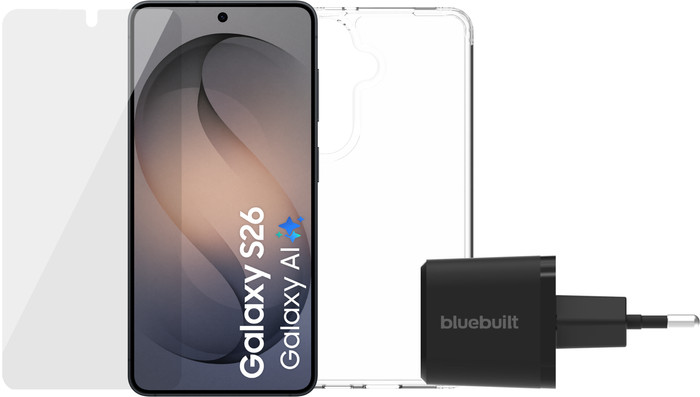 Samsung Galaxy S26 256GB Black 5G + Complete Accessory Pack Main Image