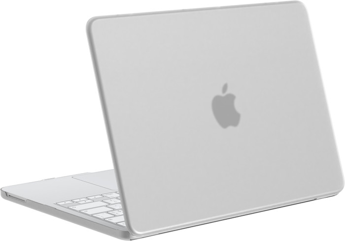 BlueBuilt Hardcase Transparent Matt für Apple MacBook Neo produkt in gebrauch