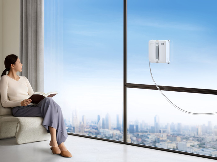 Ecovacs WINBOT mini 2 produkt in gebrauch