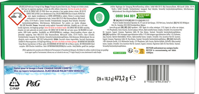 Ariel 3in1 Pods Original - 120 Stück rückseite