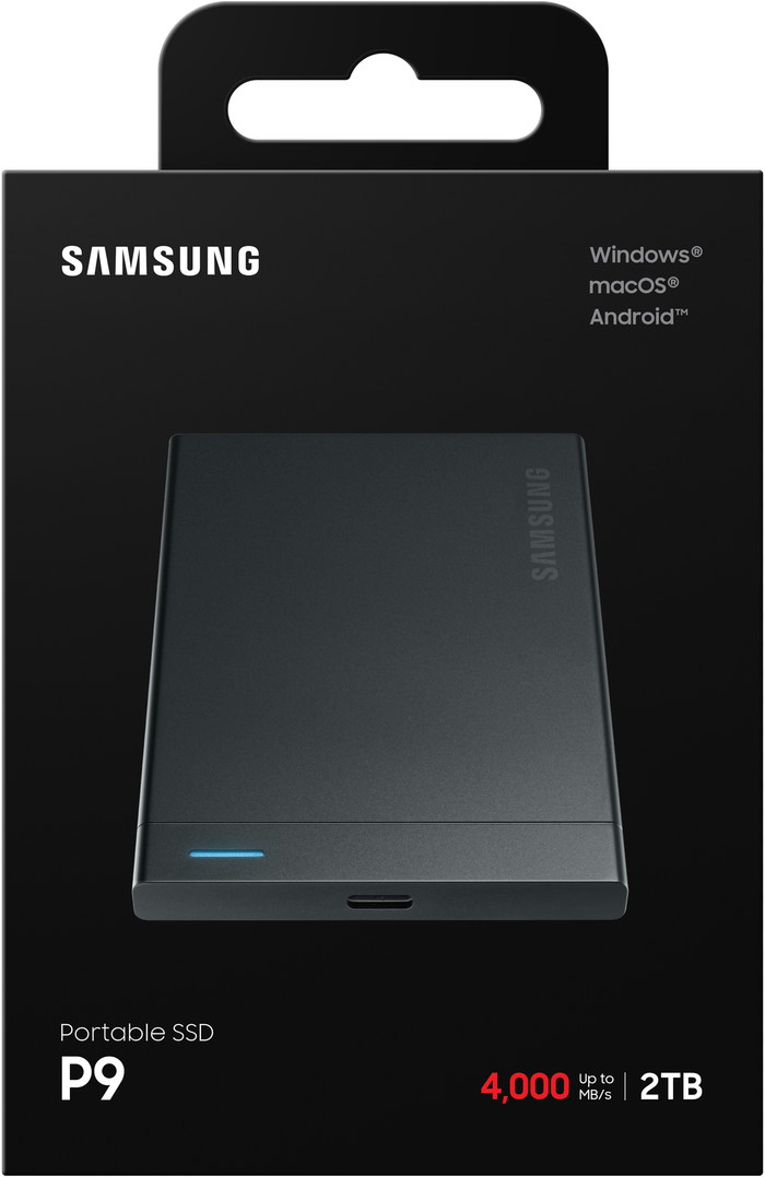 Samsung P9 Portable SSD 2 TB verpackung