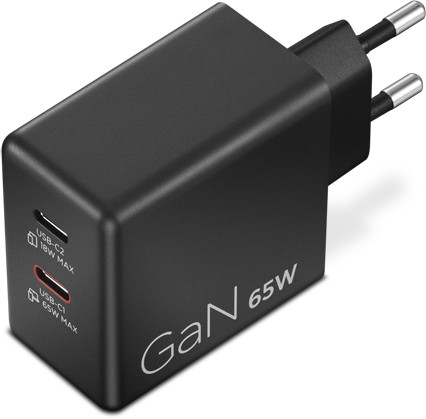 Lenovo Dual USB-C 65 W GaN-Ladegerät rechte seite