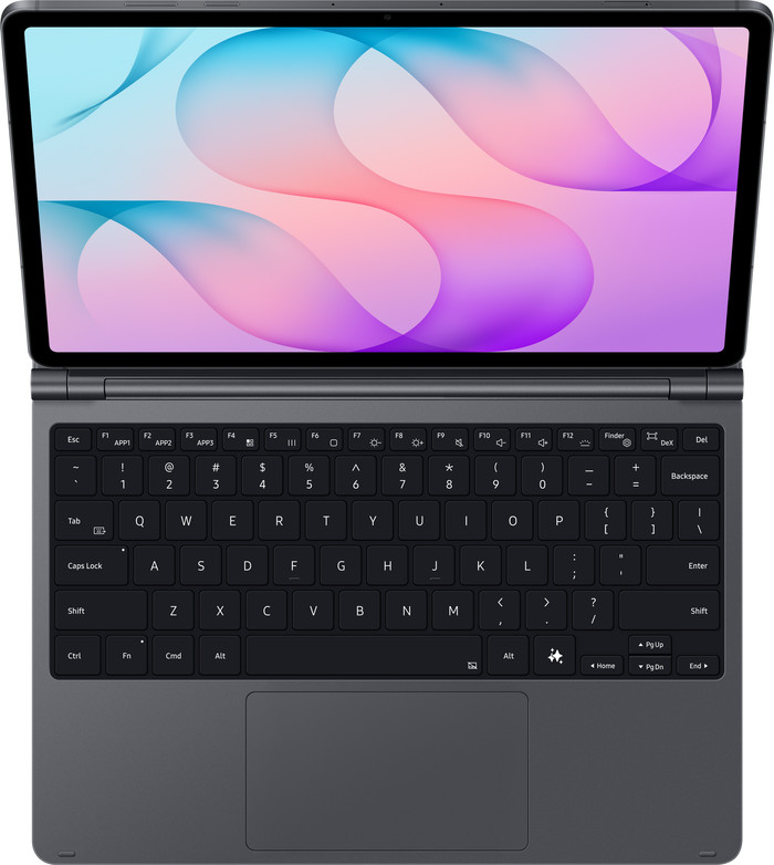 Samsung Galaxy Tab S12 Plus Tastaturhülle QWERTZ Schwarz oberseite