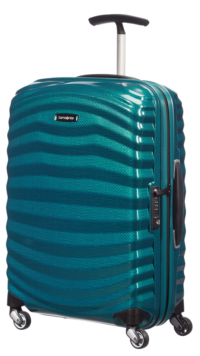 Samsonite Lite-Shock Spinner 55cm Petrol Blue right side