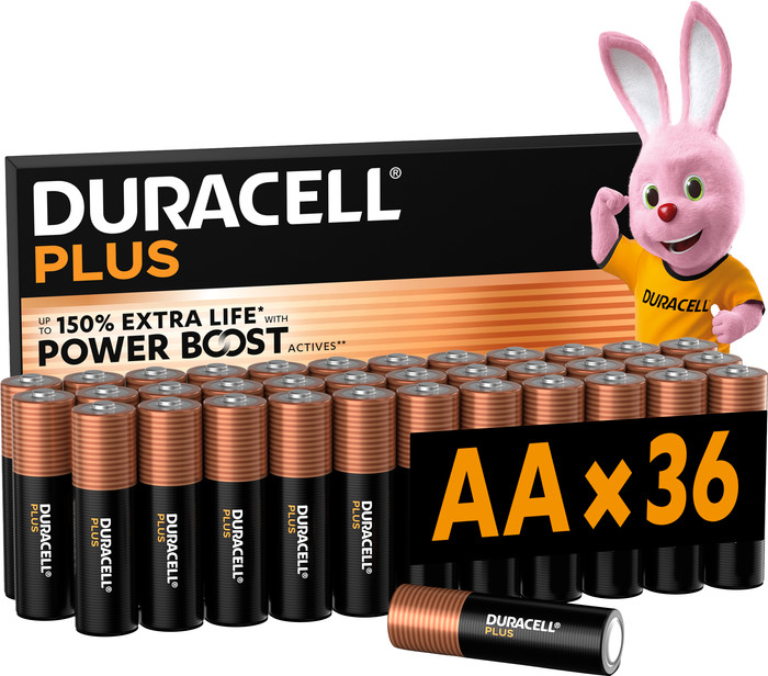 Duracell Plus AA batteries 36 pieces Main Image