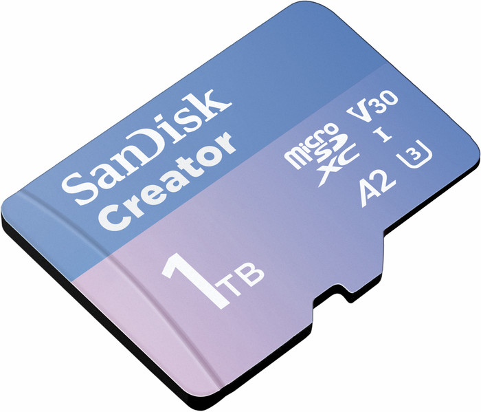 SANDISK microSDXC Creator 1TB 130 MB/s linke seite