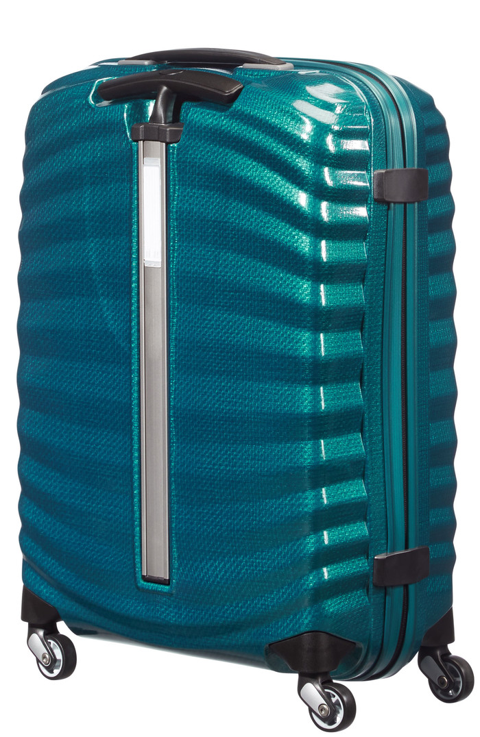 Samsonite Lite-Shock Spinner 55cm Petrol Blue back