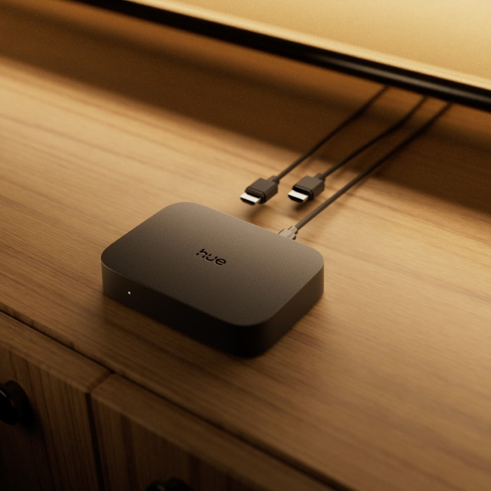 Philips Hue Play HDMI Sync Box 4K produkt in gebrauch