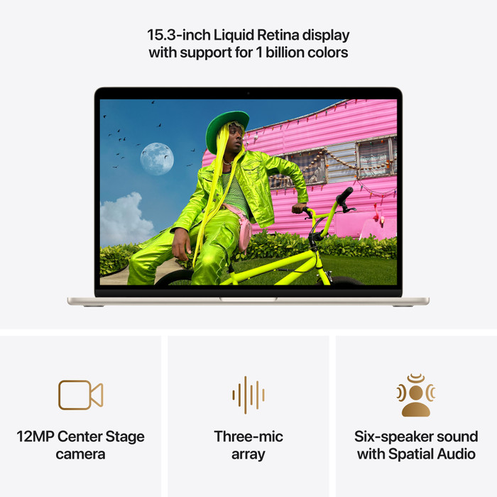 Apple MacBook Air 15 inches M5 (10 Core CPU/10 Core GPU) 24GB/1TB Starlight QWERTZ visual supplier