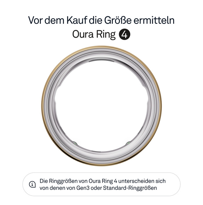 Oura Ring 4 Größe 5 Gold visueller lieferant