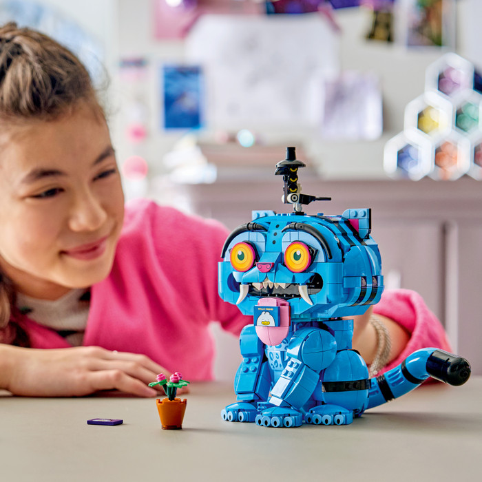 LEGO KPop Demon Hunters Der Tiger Derpy und die Elster Sussie 72537 produkt in gebrauch